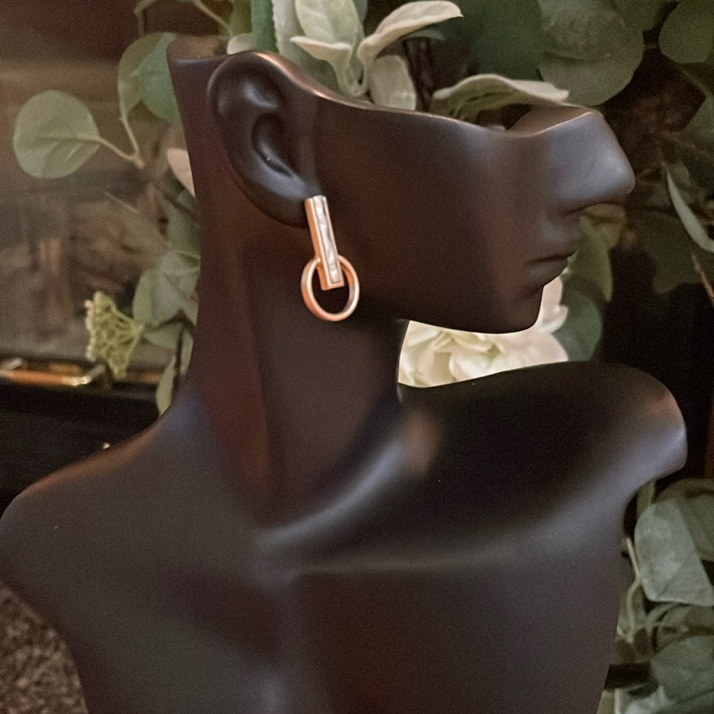 Melrose And Market Mixed Metal Post Earrings